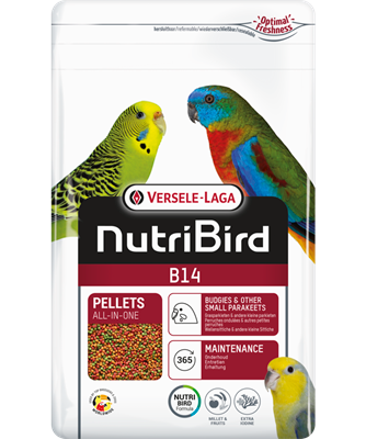 Nutribird B14  อาหารผลไม้อัดเม็ดสำหรับนกขนาดเล็ก 800g [EXP 04/2026]